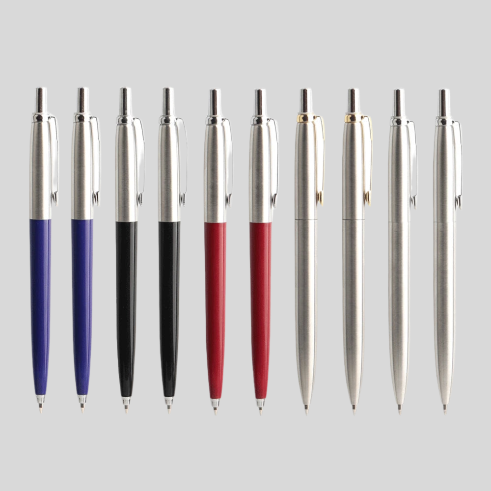 Metal ballpoint pen set. 10 pieces. - All you can buy!