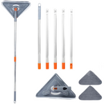 Wall mop set with long handle