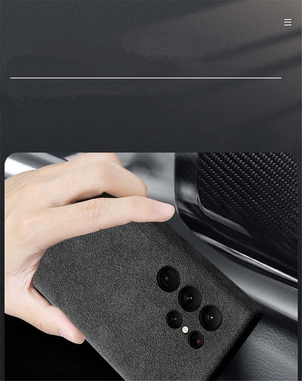 Genuine Alcantara Leather Magsafe Slim Case for Samsung Galaxy S24 S25 Ultra Matte Back Cover