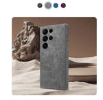 Genuine Alcantara Leather Magsafe Slim Case for Samsung Galaxy S24 S25 Ultra Matte Back Cover