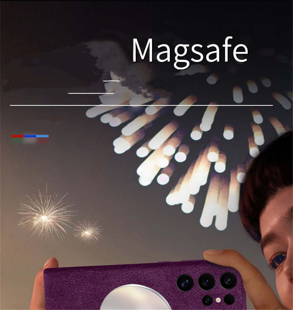 Genuine Alcantara Leather Magsafe Slim Case for Samsung Galaxy S24 S25 Ultra Matte Back Cover