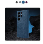 Genuine Alcantara Leather Magsafe Slim Case for Samsung Galaxy S24 S25 Ultra Matte Back Cover