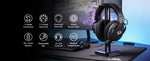 Redragon H858 3-Mode Wireless Gaming Headset 7.1 Surround Sound 53 mm Drivers Noise-canceling Microphone Over-Ear Headphones