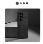 Genuine Alcantara Leather Magsafe Slim Case for Samsung Galaxy S24 S25 Ultra Matte Back Cover