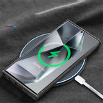 Genuine Alcantara Leather Magsafe Slim Case for Samsung Galaxy S24 S25 Ultra Matte Back Cover