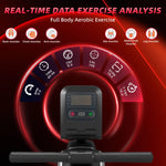 Rowing Machine, Magnetic Rowing Machines for Home Gym with 16 Levels Resistance, Real Weight Caoacity 150 KG, Full-Body Workout