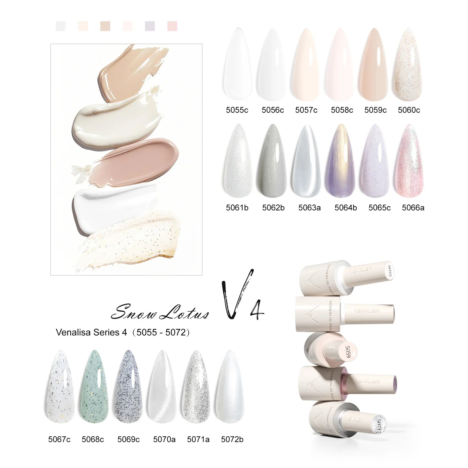 VENALISA 10ml Nail Gel Polish 90Colors HEMA/TPO Free UV LED Soak Off Long Lasting High Gloss Base TopCoat for Salon DIY Manicure