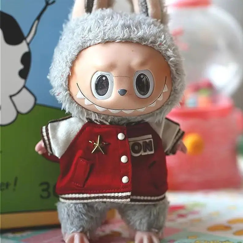 Mini Plush Doll'S Clothes Outfit Accessories For Korea Kpop Exo Labubu V1 V2 Idol Dolls Goose Dinosaur Macaron Clothing Gift