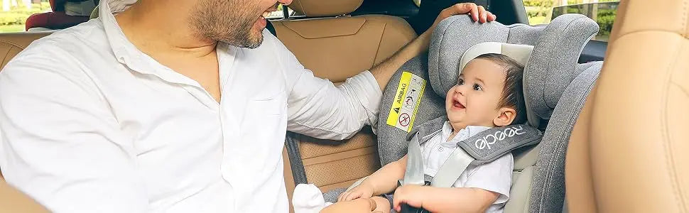 Reecle Baby Child Car Seat with ISOFIX, 360 swivel, from Newborn to 12 Years Old, 40-150cm, ECE R129