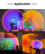 Smart Sunset Lamp Tuya LED Night Ligh USB RGB Smart Life APP Remote Projection For Room Decoration Photography Festival Birth