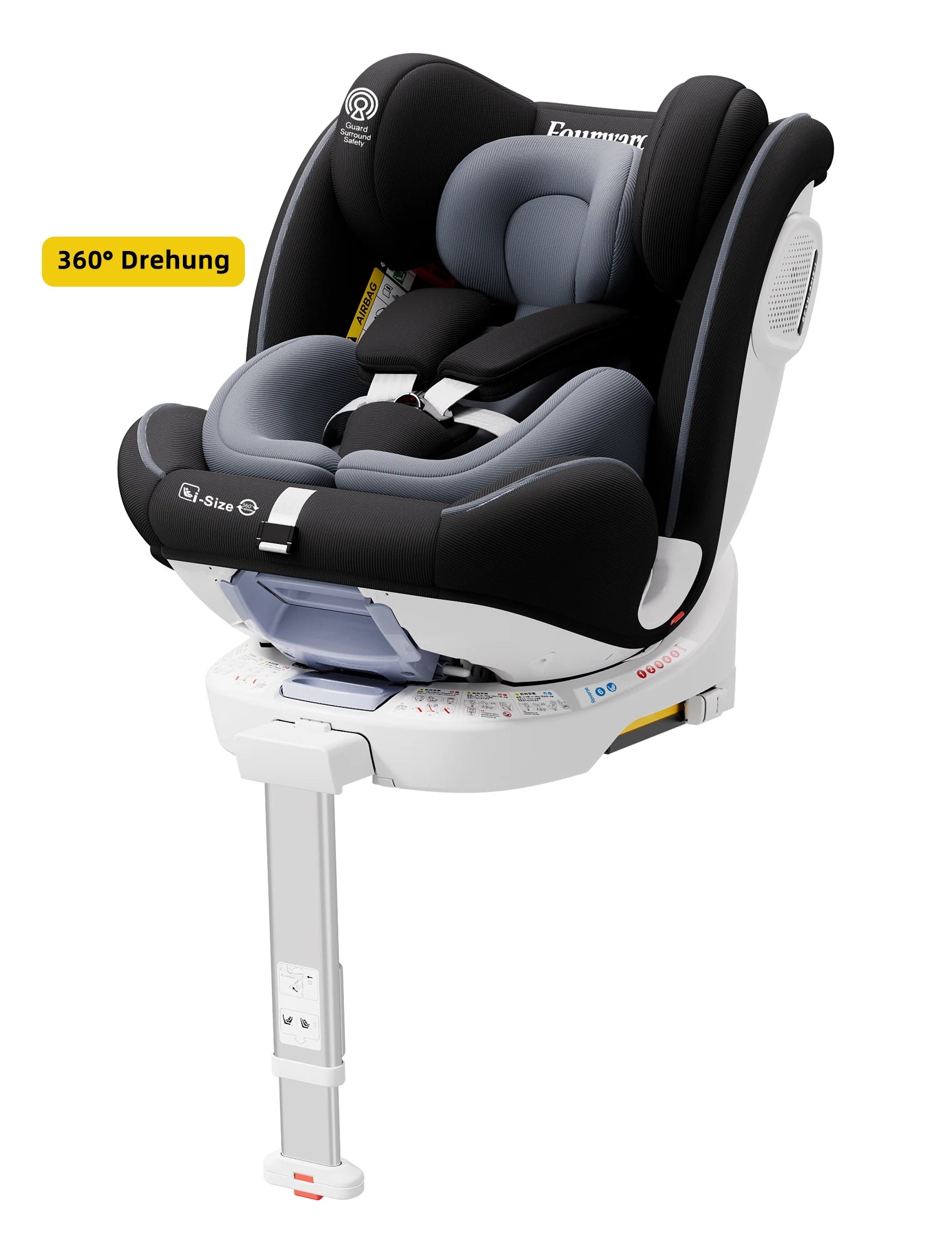 AP03 KL005 Child Seat Baby Car Seat 360° Rotatable ISOFIX ECE,0-12 years /9-36 kg/5-point belt/40-150cm