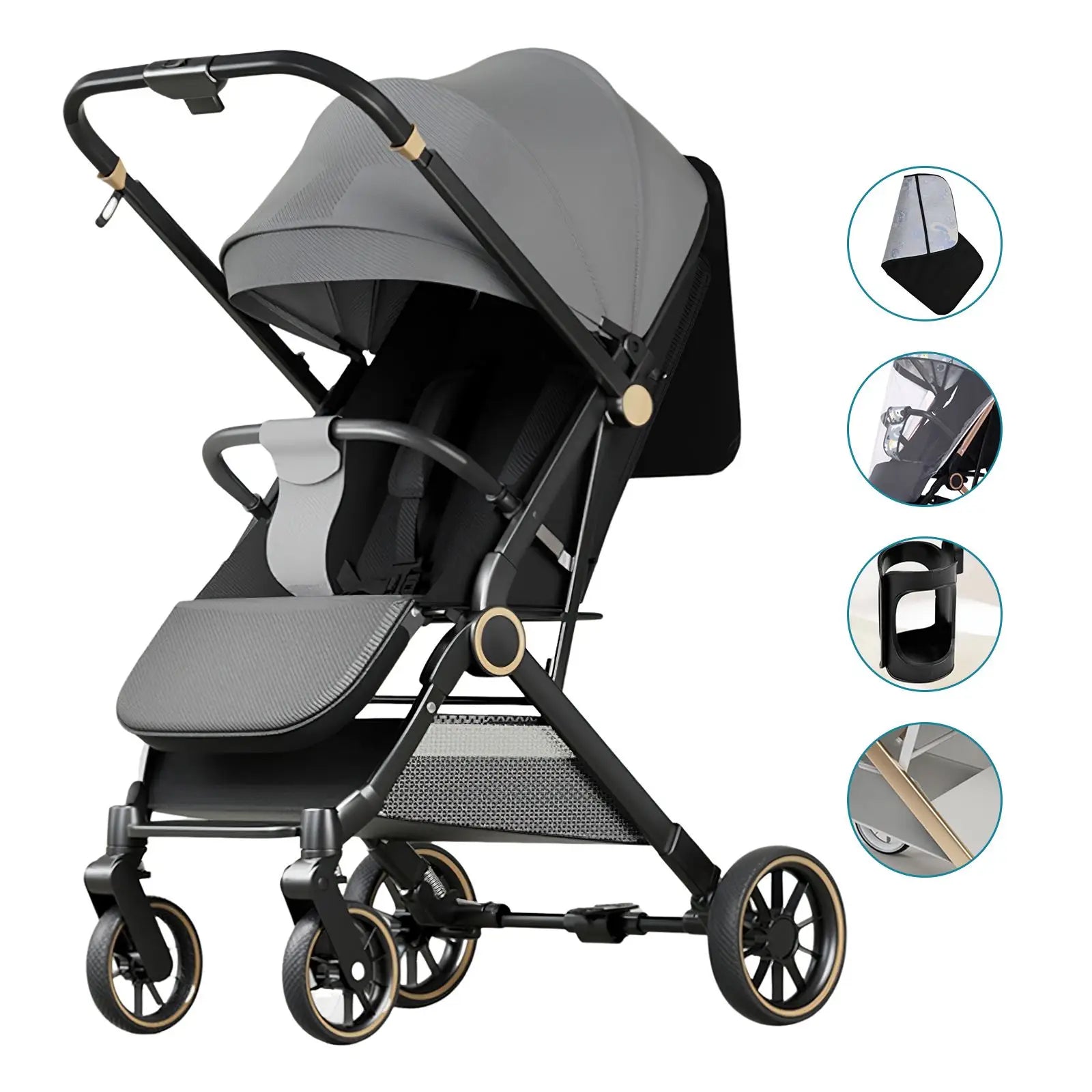 Baby stroller pram baby cars four wheel strollers for baby Stroller lightweight strollers lightweight baby stroller