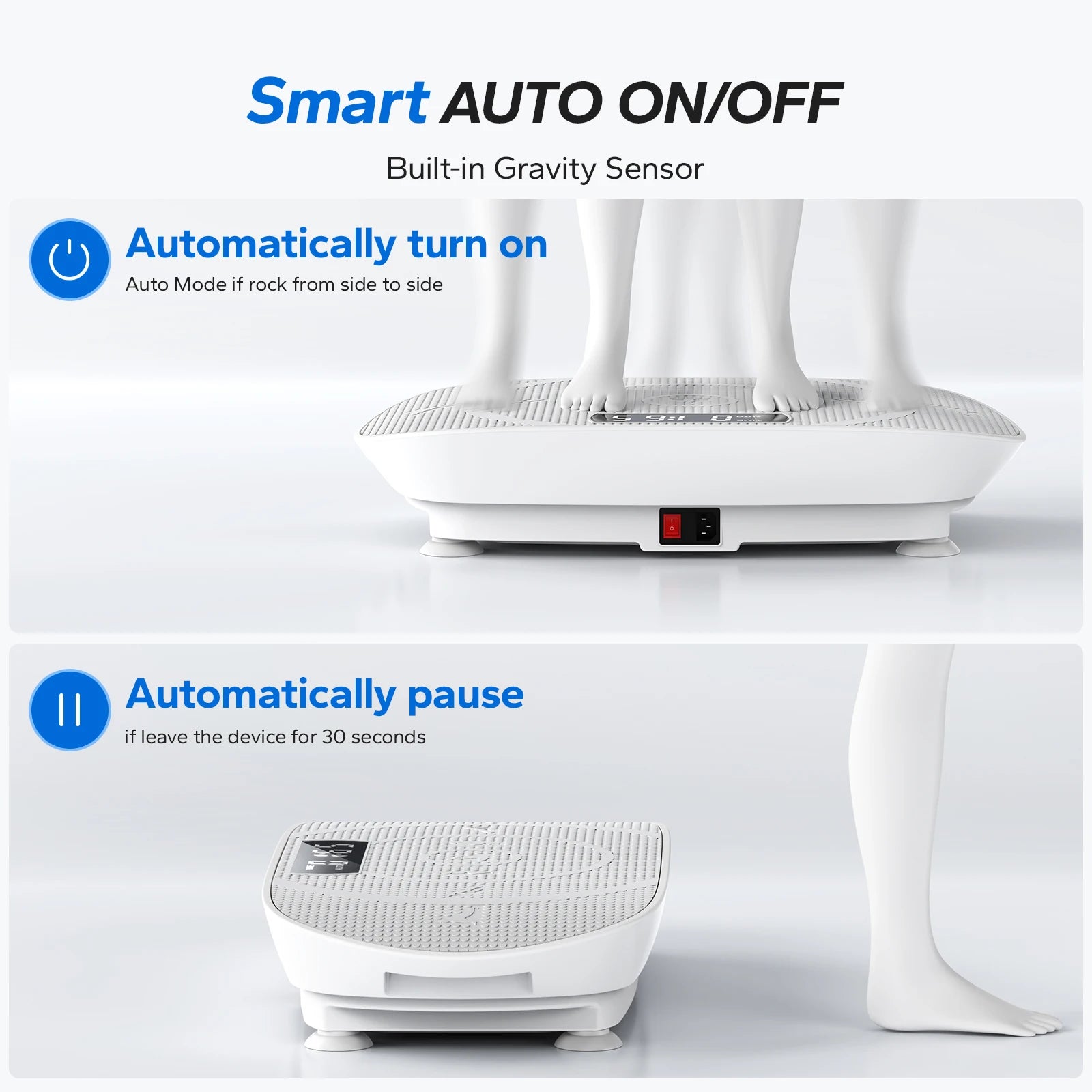 MERACH Vibration Plate Device Powered Vibration Platform for Full Body Training Fat Burning&Muscle Building Weight Loss&Shaping