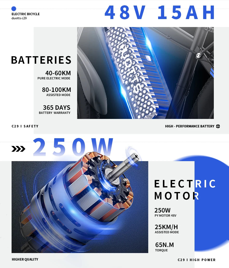 DUOTTS C29 Electric Mountain Bike