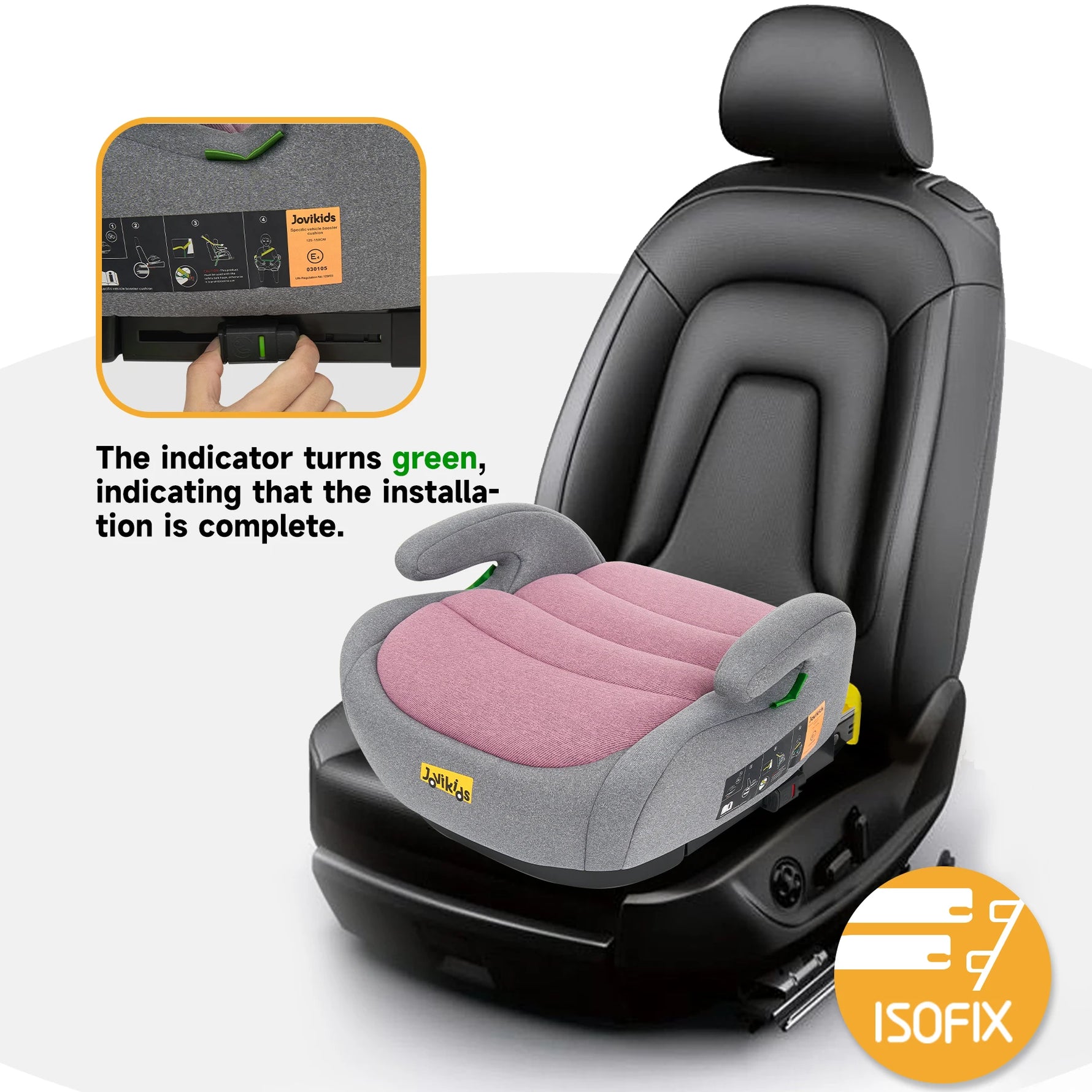 Jovikids OHHO Portable Baby Car Seat Booster 125-150cm