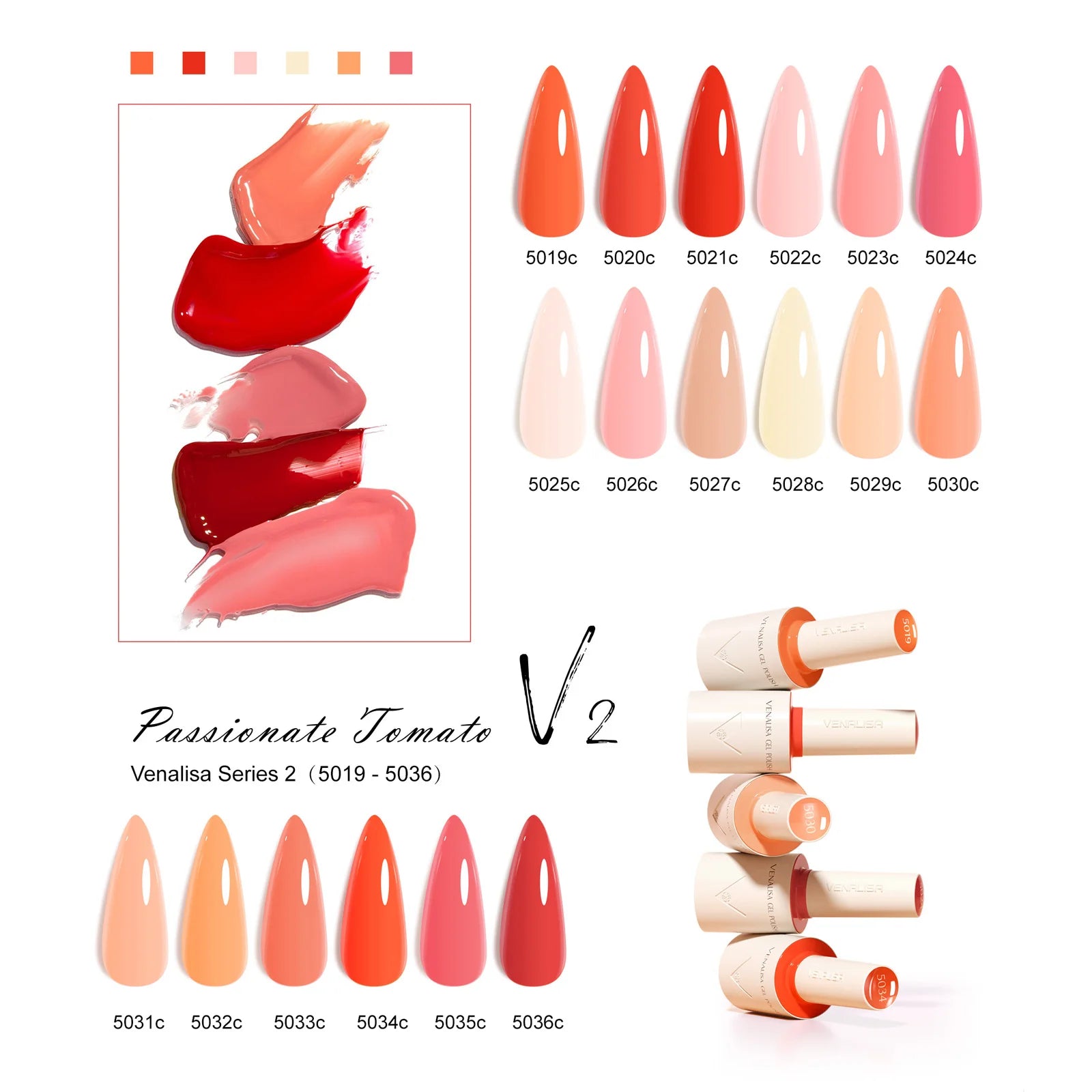 VENALISA 10ml Nail Gel Polish 90Colors HEMA/TPO Free UV LED Soak Off Long Lasting High Gloss Base TopCoat for Salon DIY Manicure