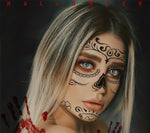 Halloween Temporary Tattoos Sticker Day Of The Dead La Catrina Face Tattoos Skull Waterproof Tattoos Sticker Party Makeup Decals