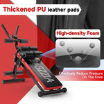 Abdominal Trainer Home Multifunctional Training Device for Full Body Training Abdominal Ab Machine with LCD Monitor up to 150 kg