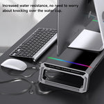 Foldable PC Monitor Stand with Keyboard Storage Space, USB 3.0 Fast Charging, Ergonomic Design