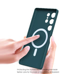 For Samsung Galaxy S25 S24 S23 S22 S21 Note10 Plus S20 FE Note20 Ultra 5G Magnetic Case Shockproof Protective Back Cover Funda