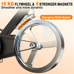 Fysiq Os3 Magnetic Exercise Bike – Quiet Indoor Fitness Bike with Lcd Display, Bluetooth & Adjustable Resistance