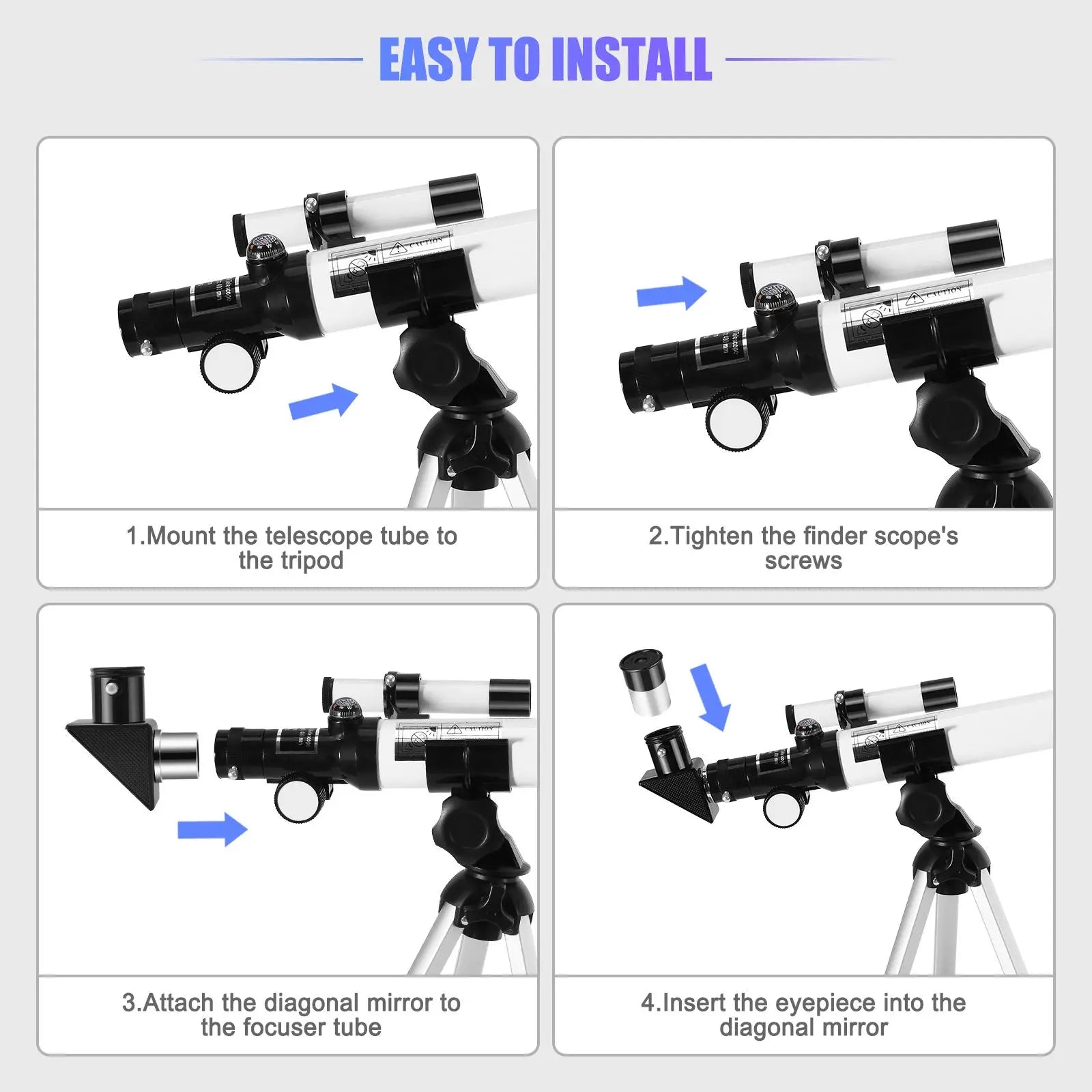 40040 Astronomical Telescope Monocular Professional Astronomical Telescope Reflecting Spyglass Camping for Travel Children Gifts