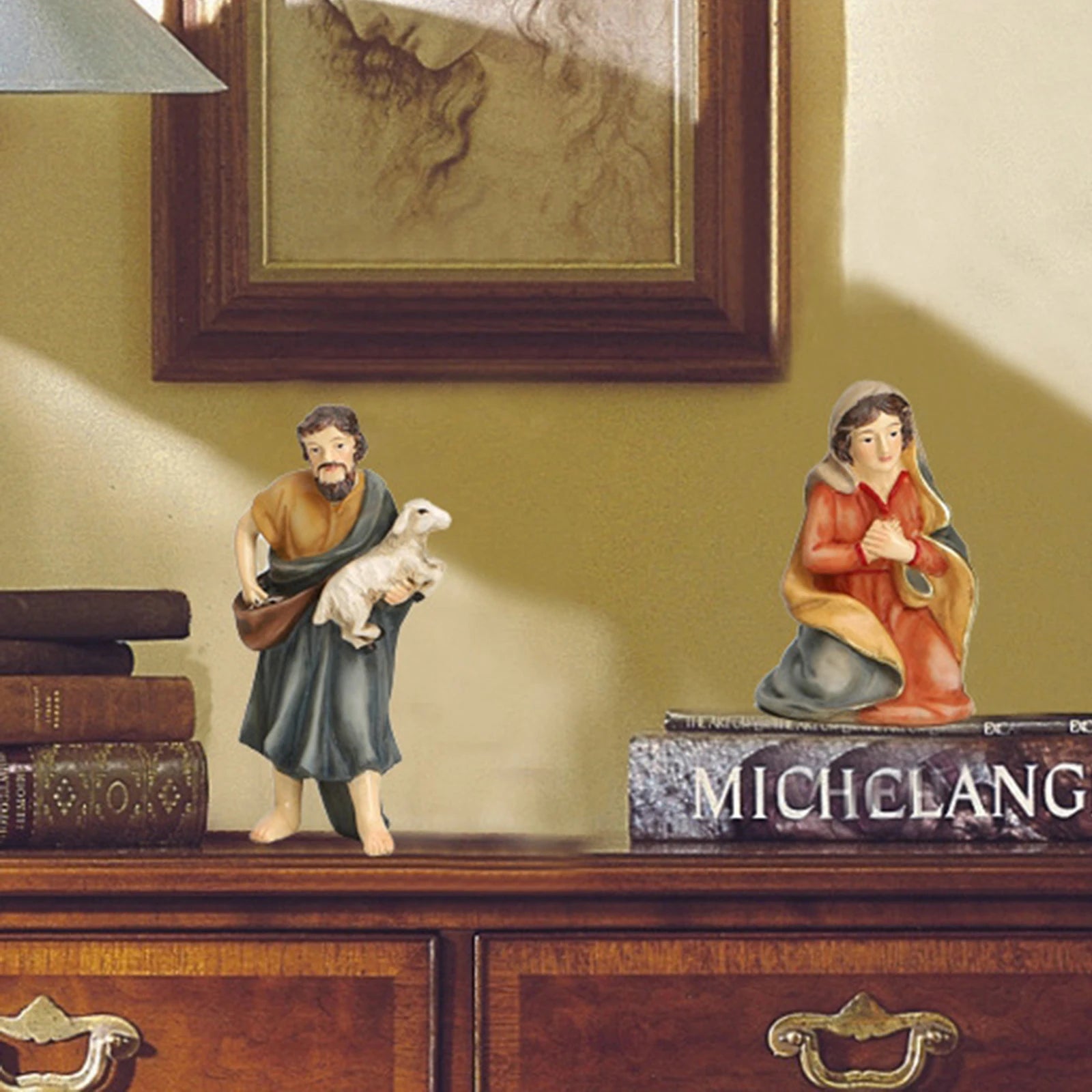 11pcs Christmas Christ Birth of Jesus Ornament Nativity Set Manger Scene Figurines 4