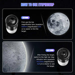 40040 Astronomical Telescope Monocular Professional Astronomical Telescope Reflecting Spyglass Camping for Travel Children Gifts
