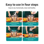 Electric Meat Grinders 2L Food Crusher Stainless Steel Multifunctional Vegetable Slicer Processor Chopper Kitchen Blenders