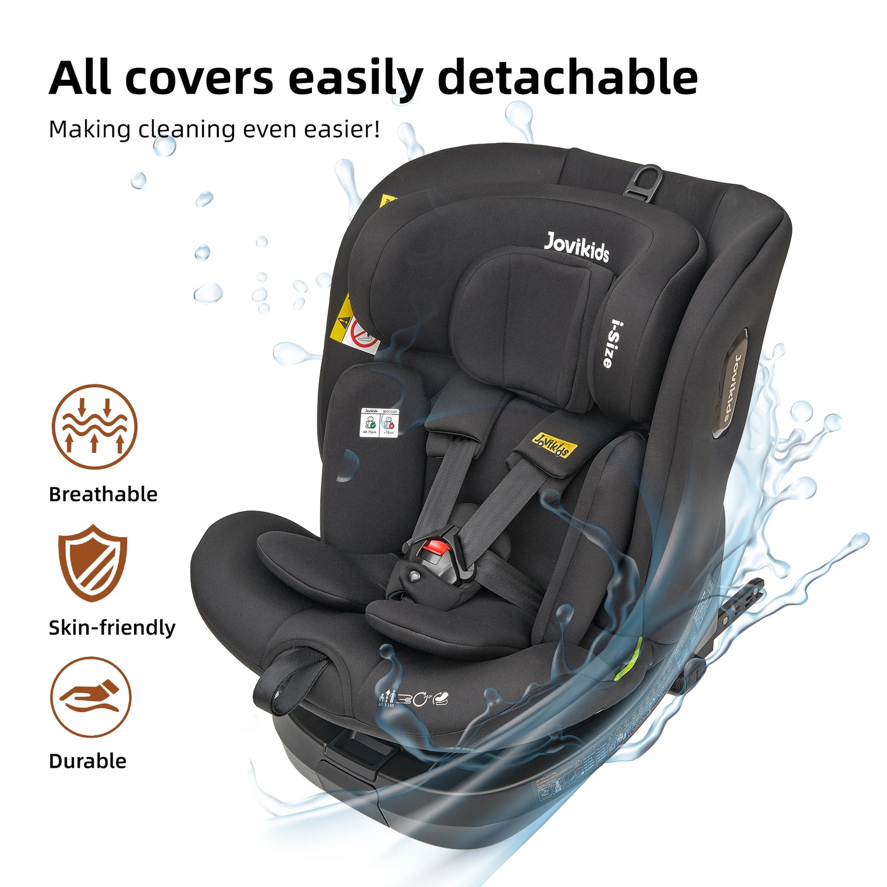 Jovikids Ranger TT 360° Swivel i-Size Newborn Baby Car Seat 40-150cm