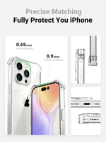 UGREEN Airbags Case for iPhone 15 14 13 Pro Max Shockproof Clear Case for iPhone 15pro Lens Protection Cover TPU Phone Case