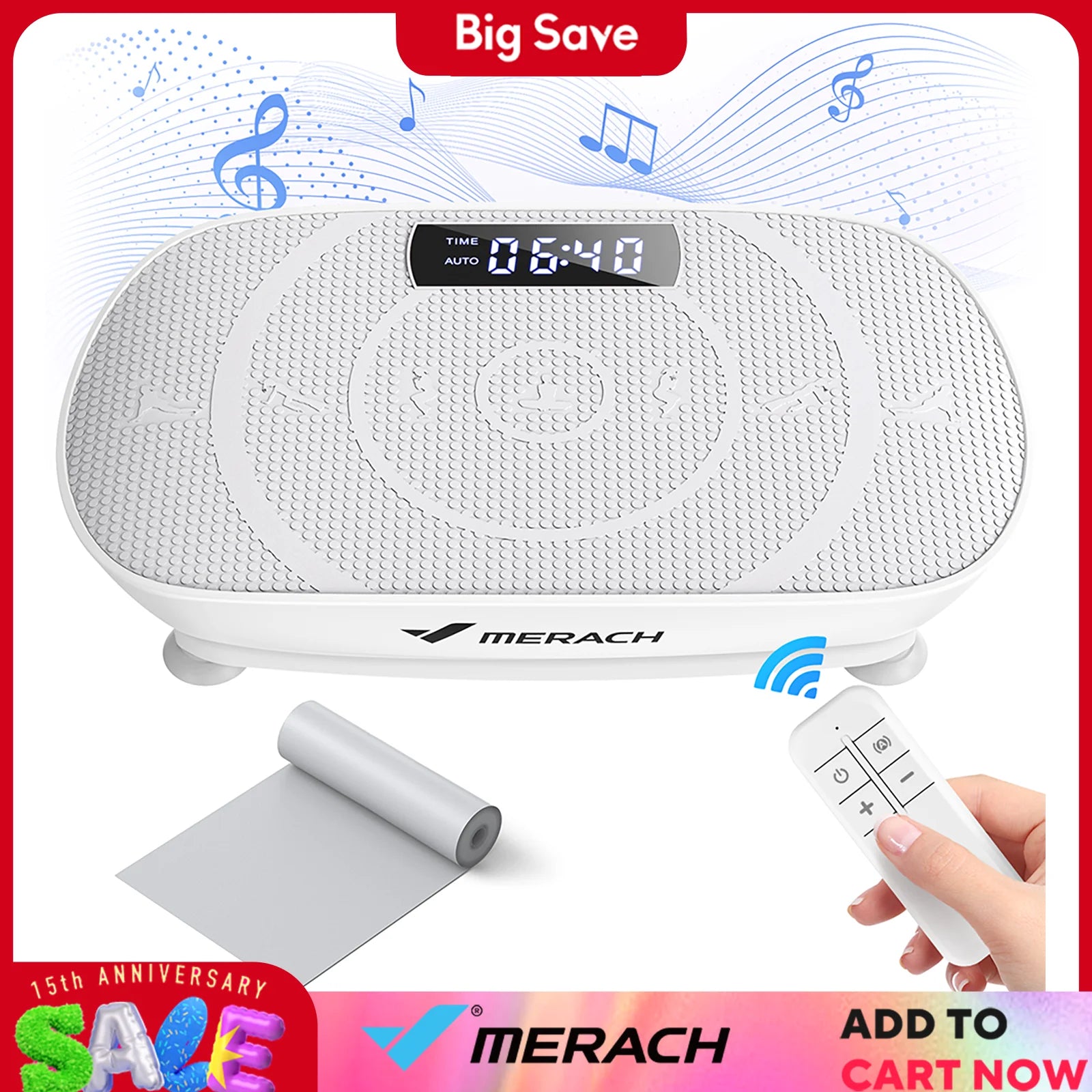 MERACH Vibration Plate Device Powered Vibration Platform for Full Body Training Fat Burning&Muscle Building Weight Loss&Shaping