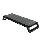 Foldable PC Monitor Stand with Keyboard Storage Space, USB 3.0 Fast Charging, Ergonomic Design