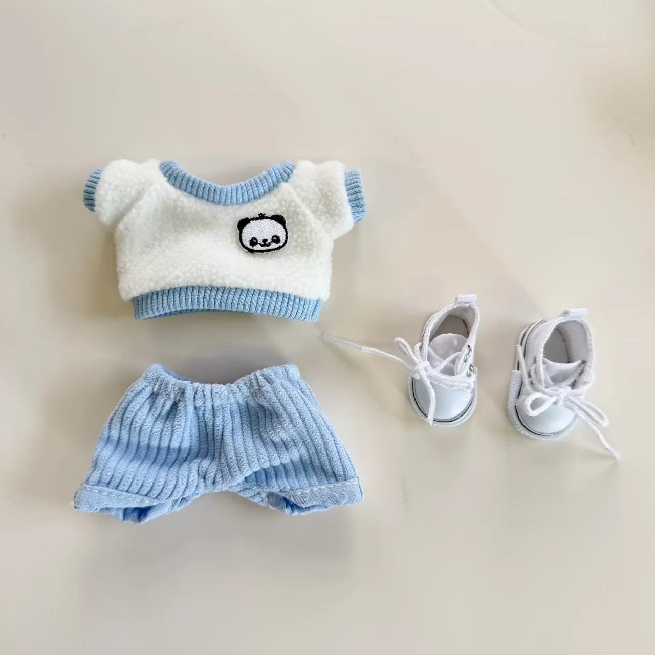 Mini Plush Doll'S Clothes Outfit Accessories For Korea Kpop Exo Labubu V1 V2 Idol Dolls Goose Dinosaur Macaron Clothing Gift