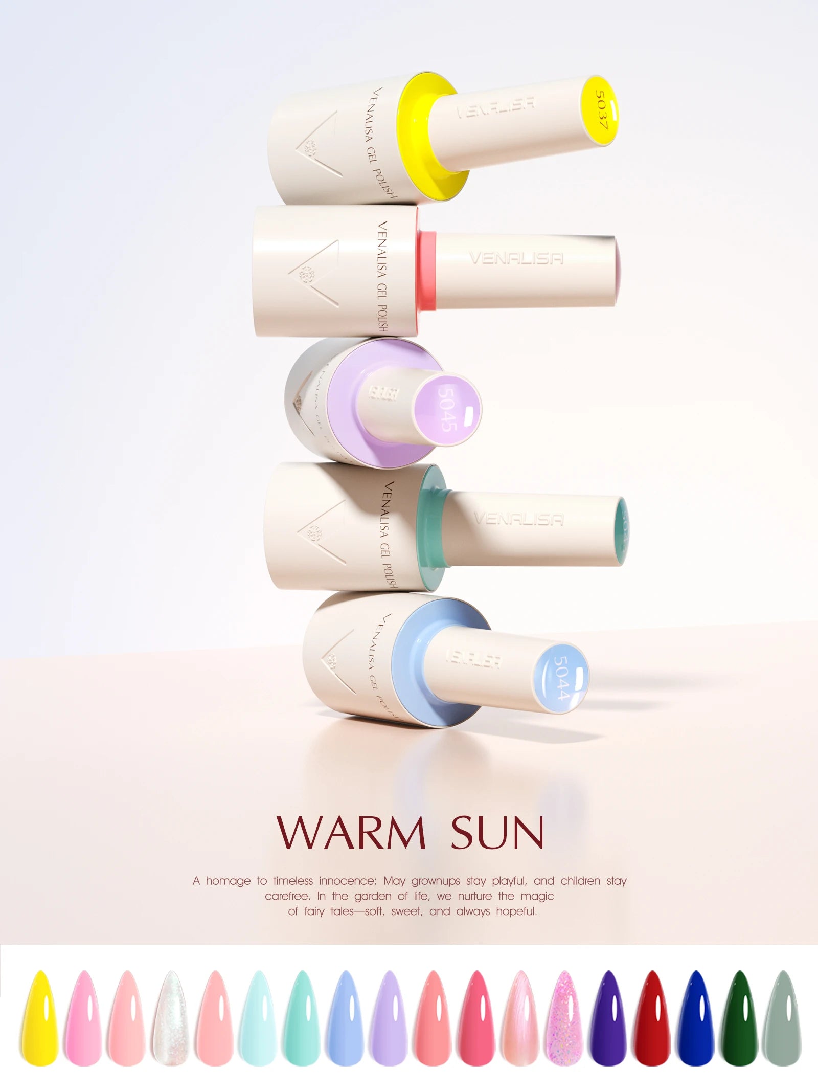 VENALISA 10ml Nail Gel Polish 90Colors HEMA/TPO Free UV LED Soak Off Long Lasting High Gloss Base TopCoat for Salon DIY Manicure