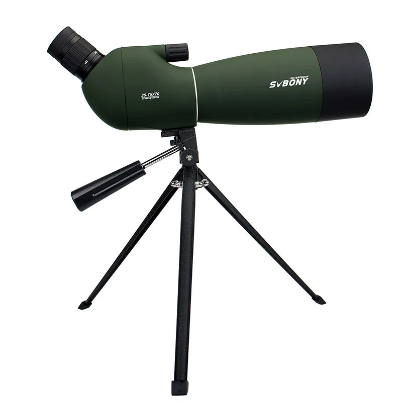 SVBONY 25-75x70 Telescope Spotting Scope Powerful Zoom Monocular FMC BAK4 Waterproof For Bird Watching Target Shotting