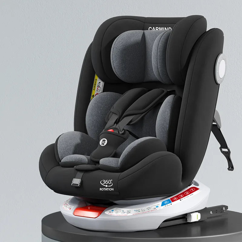 Child Seat 360-degree rotating car seat Simple portable seat removable and adjustable infant car seat for children 1-12 years ol