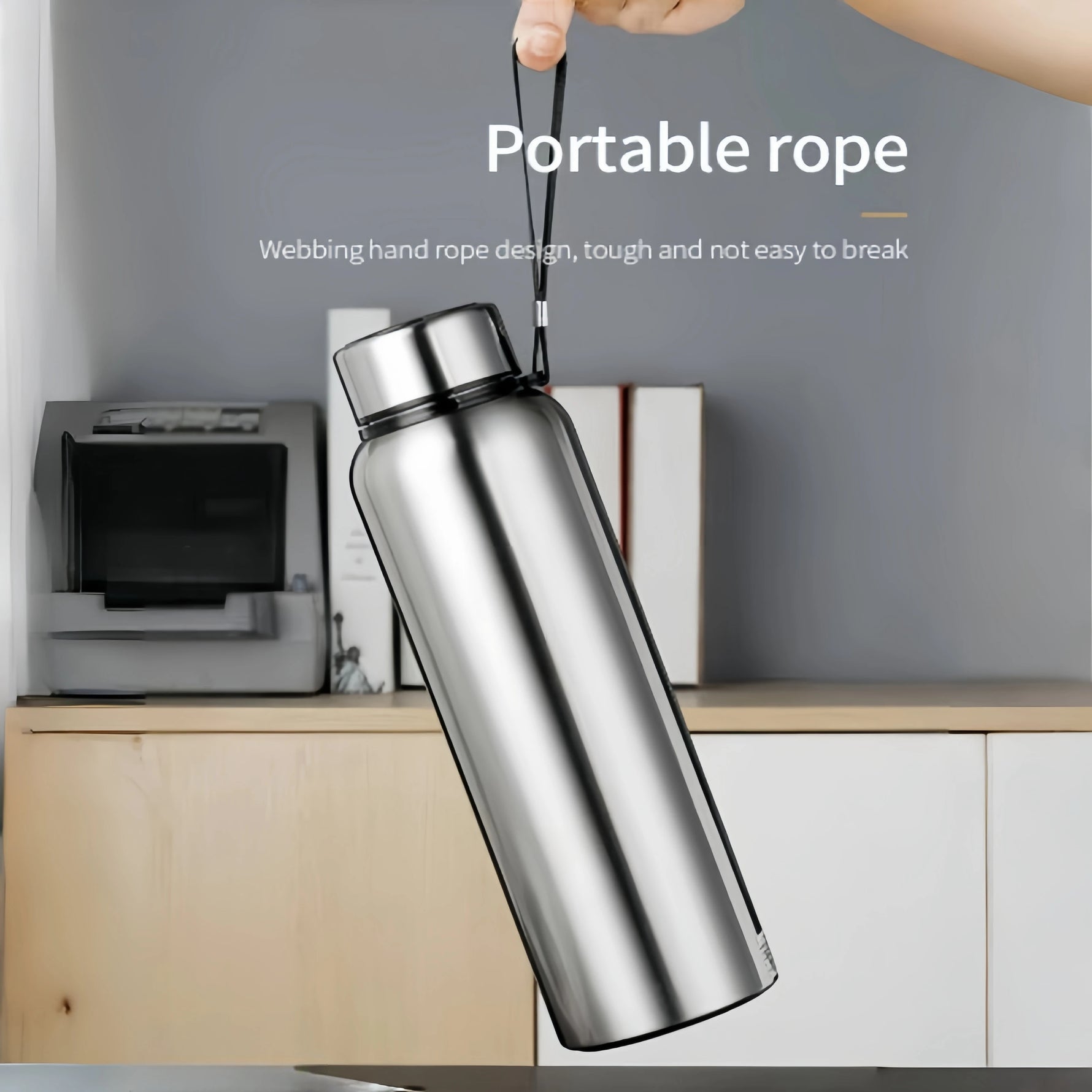 1L Stainless Steel In-vehicle Thermos Water Bottle Keep Cold and Hot Water Bottle Thermos for Water Tea Vacuum Flasks