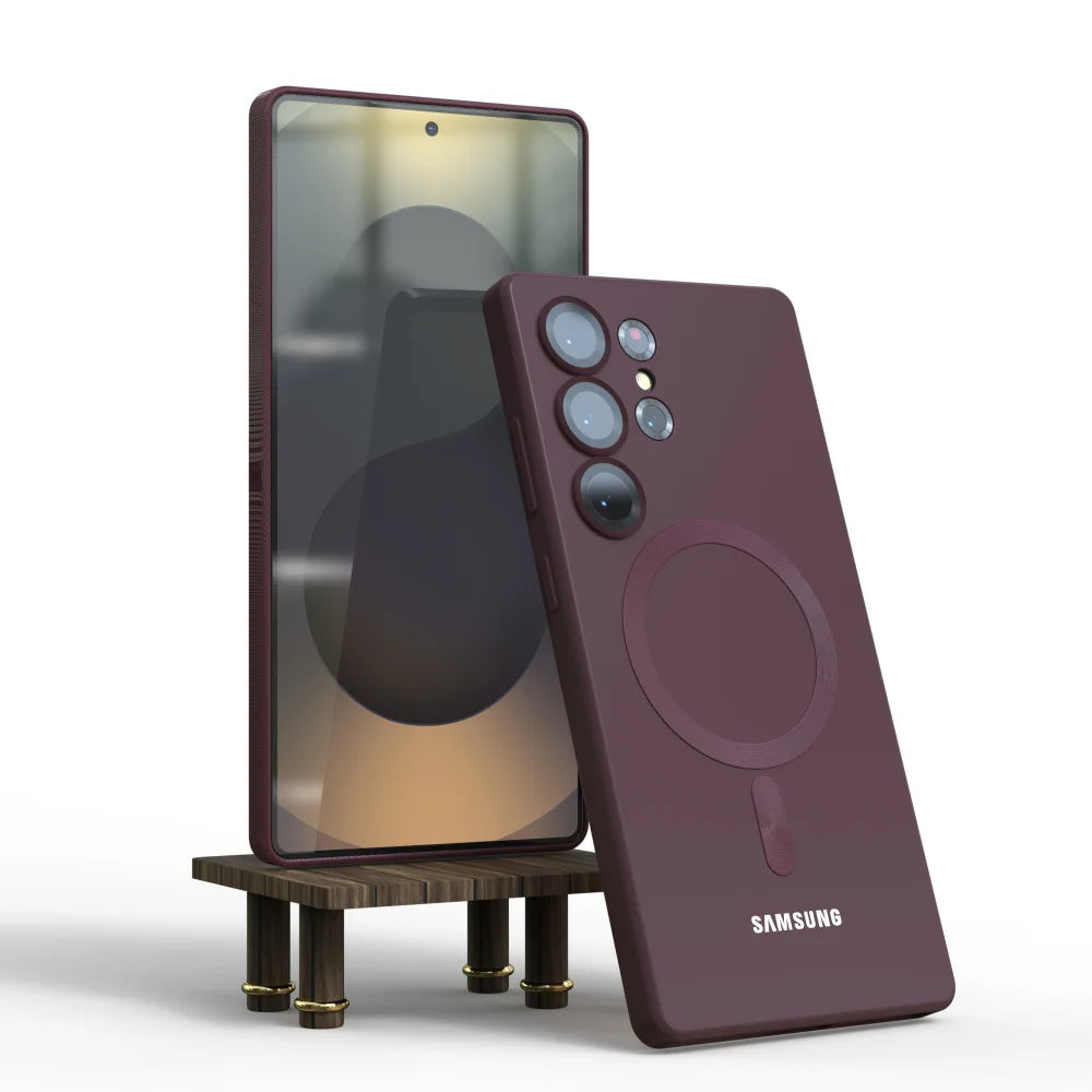 For Samsung Galaxy S25 S24 S23 S22 S21 Note10 Plus S20 FE Note20 Ultra 5G Magnetic Case Shockproof Protective Back Cover Funda