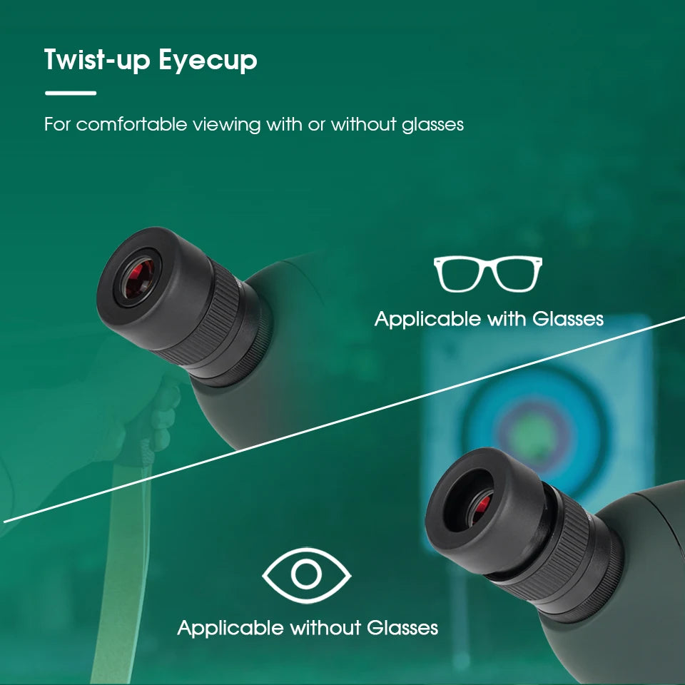 Svbony SV28plus 50/60/70mm Spotting Scope Zoom Telescope Powerful Long Range PORRO Prism Suit for Archery Target Shooting