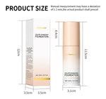 Color Changing Foundation 4 in 1 Moisturizing SPF 30+ Hydrating Color Longwearing Waterproof Travel Coverage Makeup Base
