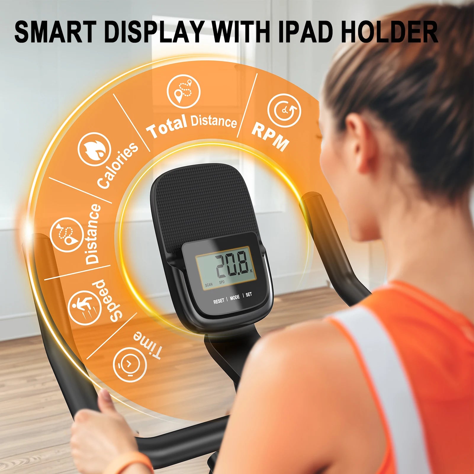 Fysiq Os3 Magnetic Exercise Bike – Quiet Indoor Fitness Bike with Lcd Display, Bluetooth & Adjustable Resistance