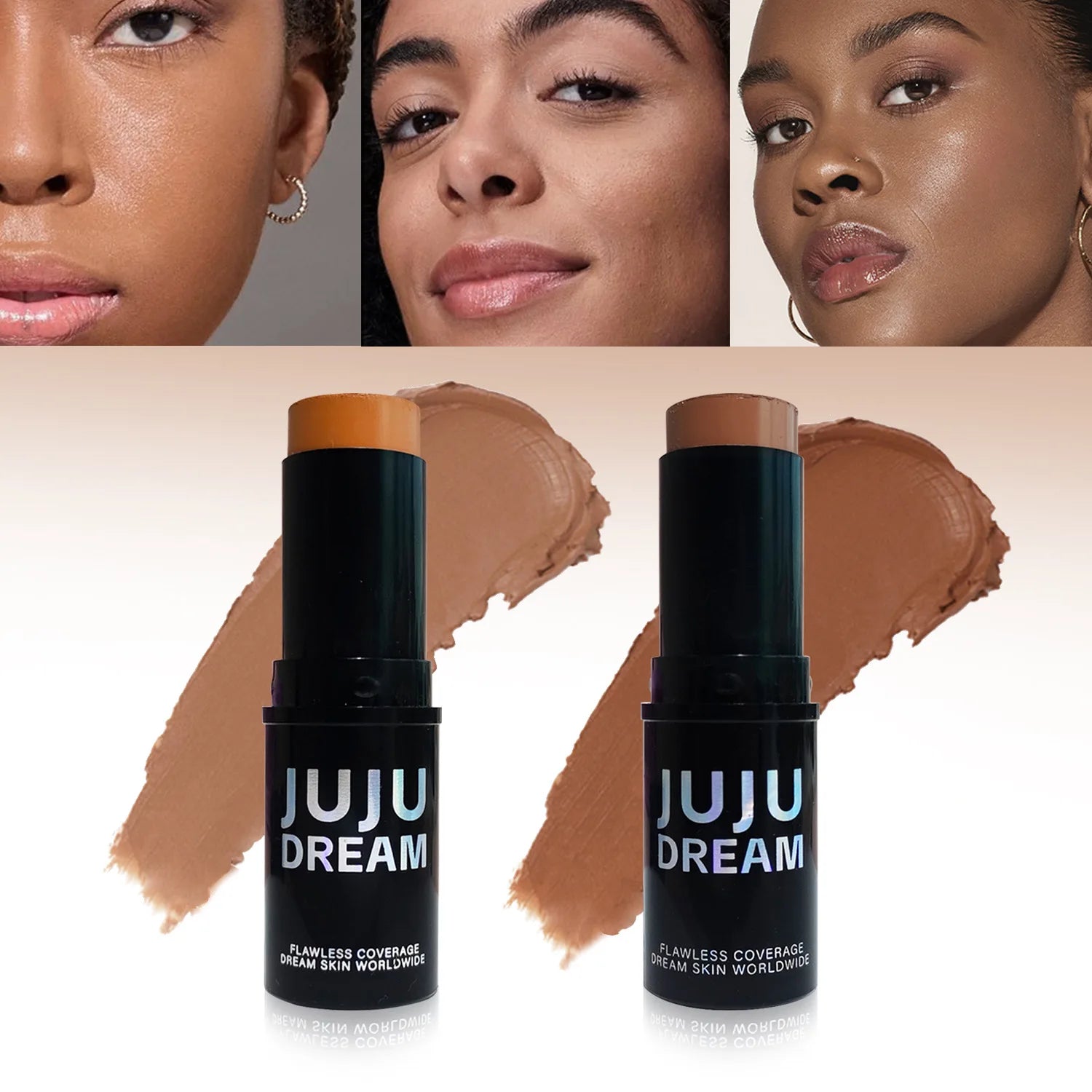 Dual-Tone Highlighter Contour Stick, Brightening & Shading, Waterproof, Long-Lasting,Unisex, Skin-Safe,for All Face Makeup Looks