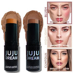 Dual-Tone Highlighter Contour Stick, Brightening & Shading, Waterproof, Long-Lasting,Unisex, Skin-Safe,for All Face Makeup Looks