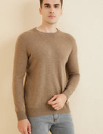 Sweater for Men 100% Merino Wool Knit Sweaters New Fall Winter Warm Long Sleeve Pullover Male Soft Jumper Korean Luxury Clothing