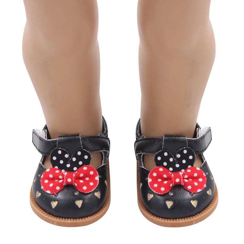 7 Cm Doll Shoes Clothes Handmade Boots For American 18 Inch Girl&43Cm Baby New Born,OG Doll Accessories Shoes Gift Festival Toy