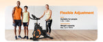 Fysiq Os3 Magnetic Exercise Bike – Quiet Indoor Fitness Bike with Lcd Display, Bluetooth & Adjustable Resistance