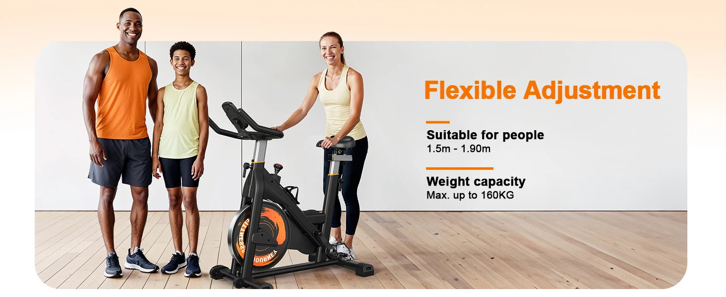Fysiq Os3 Magnetic Exercise Bike – Quiet Indoor Fitness Bike with Lcd Display, Bluetooth & Adjustable Resistance