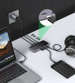 UGREEN USB KVM Switch USB 3.0 Switcher KVM Switch for PC Keyboard Mouse Printer 2 PCs Sharing 4 Devices USB Switch