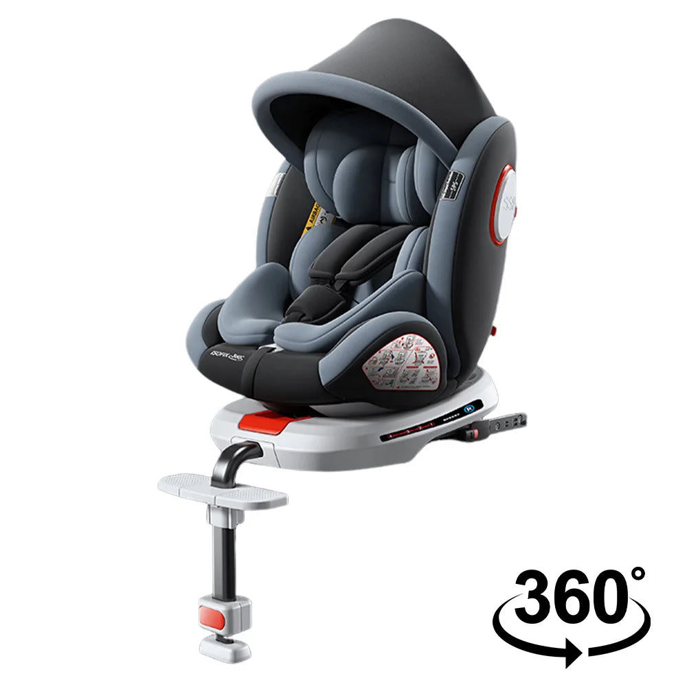 Child Seat 360-degree rotating car seat Simple portable seat removable and adjustable infant car seat for children 1-12 years ol